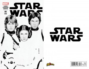 Star Wars #1 (John Tyler Christopher ComiXposure Sketch Variant Cover) (komplettes Cover)