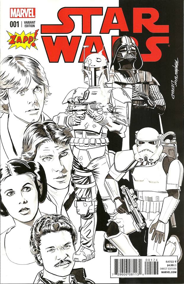 Star Wars #1 (Mike Mayhew ZAPP Comics Black & White Variant Cover) (14.01.2015)
