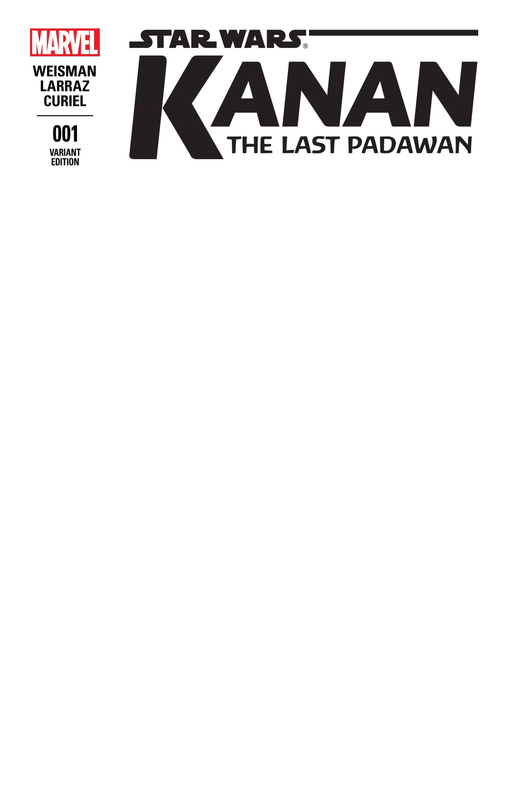 Kanan: The Last Padawan #1 (Blank Variant Cover) (01.04.2015)