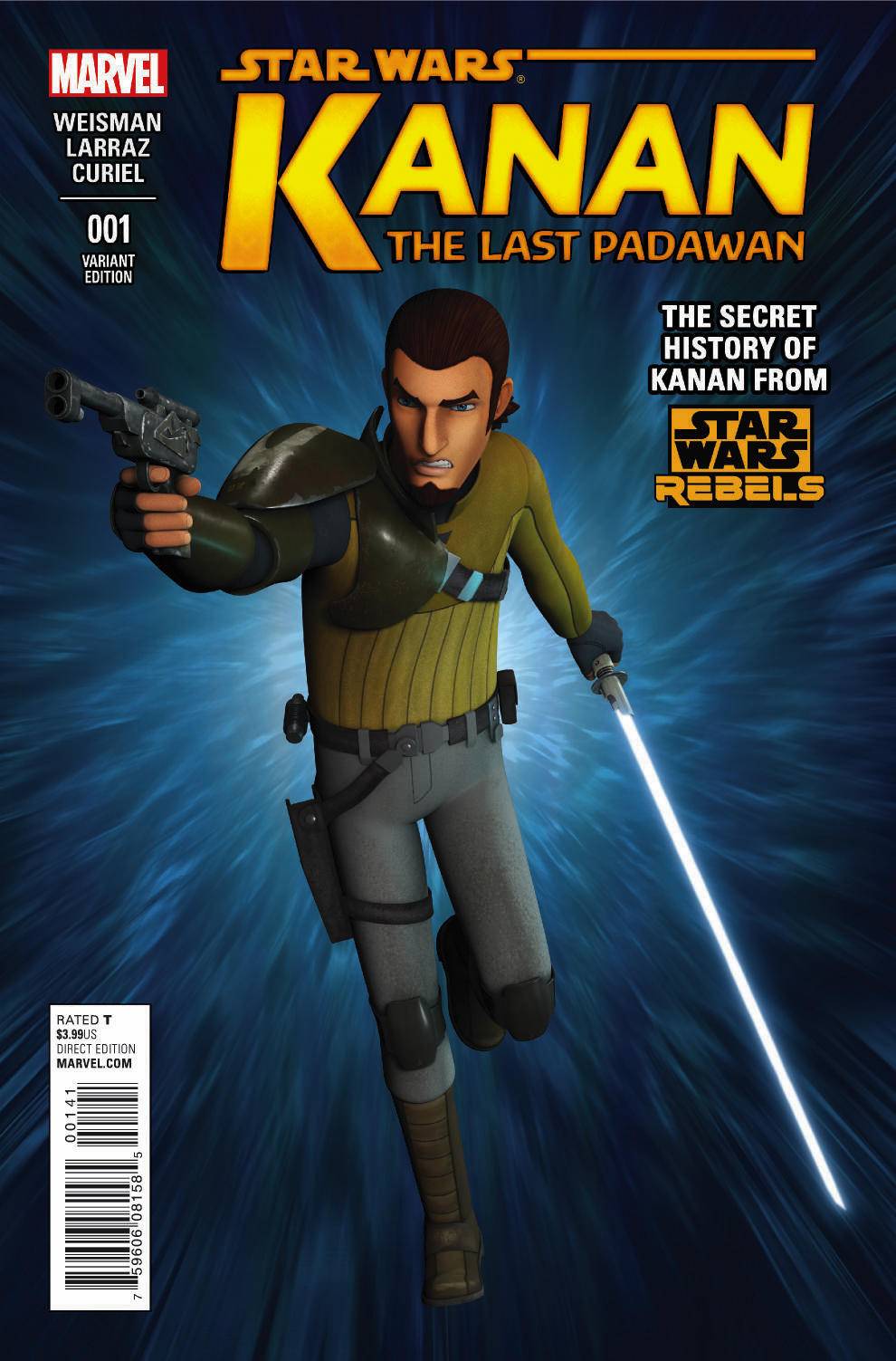 Kanan: The Last Padawan #1 (Star Wars Rebels Television Show Variant Cover) (01.04.2015)