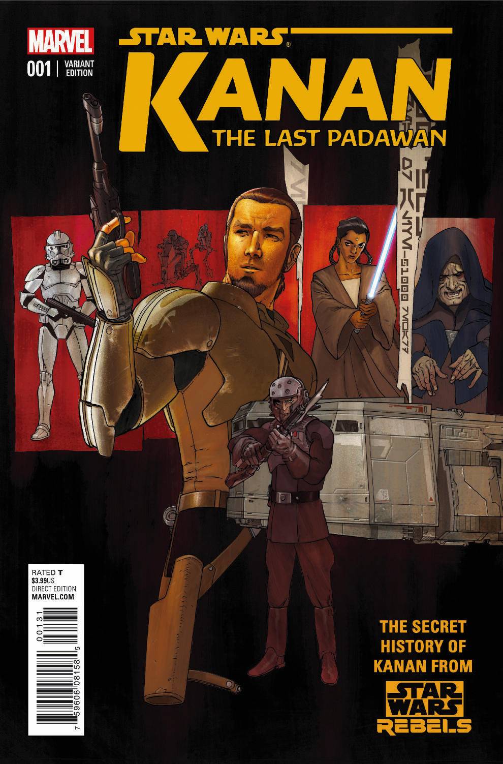 Kanan: The Last Padawan #1 (Kilian Plunkett Variant Cover) (01.04.2015)
