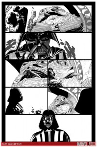 Salvador Larroca - Darth Vader #1 Vorschauseite 3 (mit Tusche)