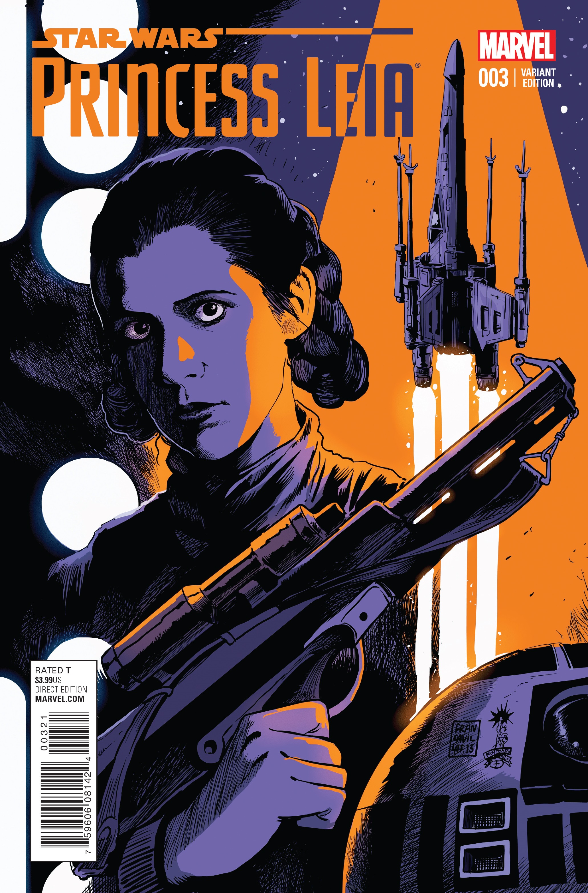 Princess Leia #3 (Francesco Francavilla Variant Cover) (29.04.2015)