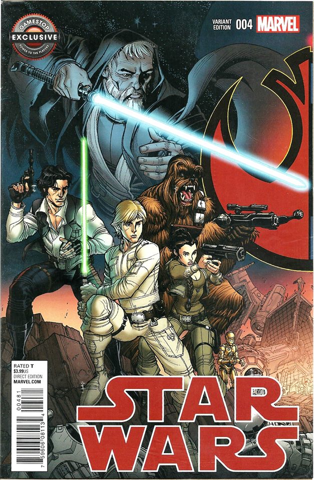 Star Wars #4 (Nick Bradshaw "Rebel" GameStop Variant Cover) (04.05.2015)