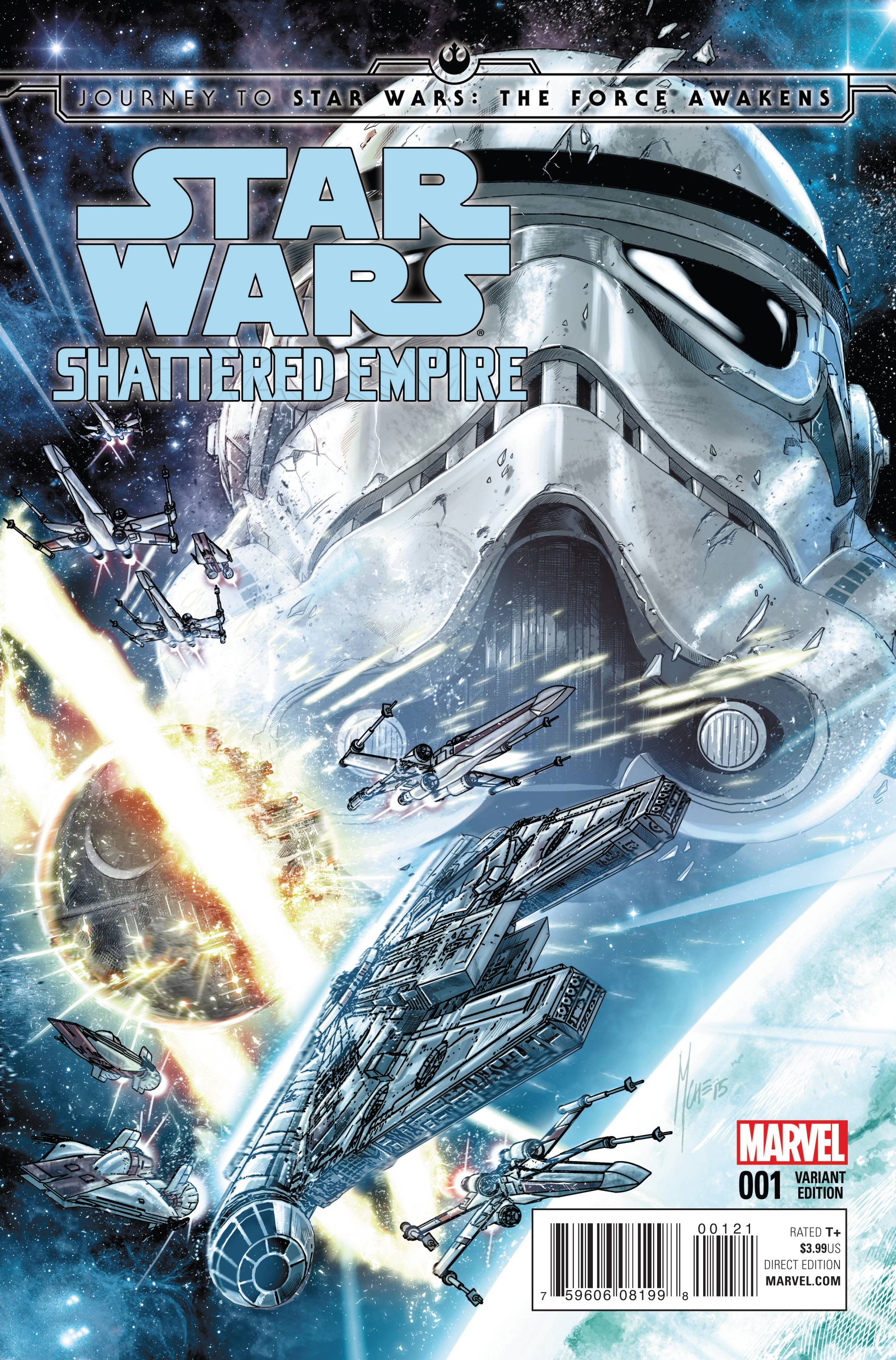 Journey to Star Wars: The Force Awakens: Shattered Empire #1 (Marco Checchetto Variant Cover) (09.09.2015)