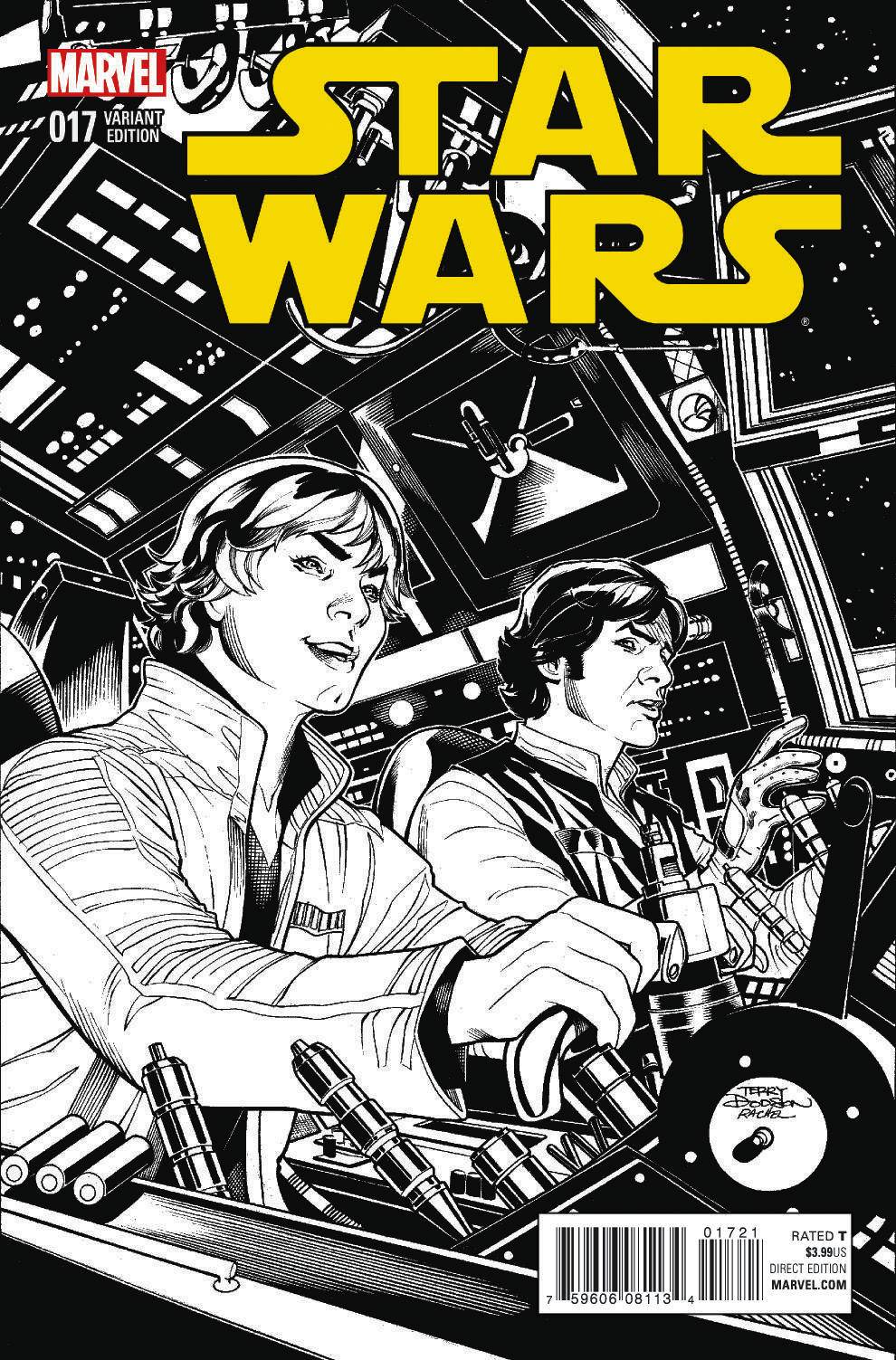 Star Wars #17 (Terry Dodson Sketch Variant Cover) (23.03.2016)