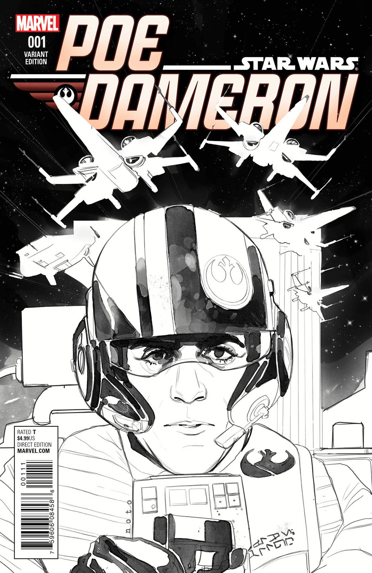 Poe Dameron #1 (Phil Noto Sketch Variant Cover) (06.04.2015)