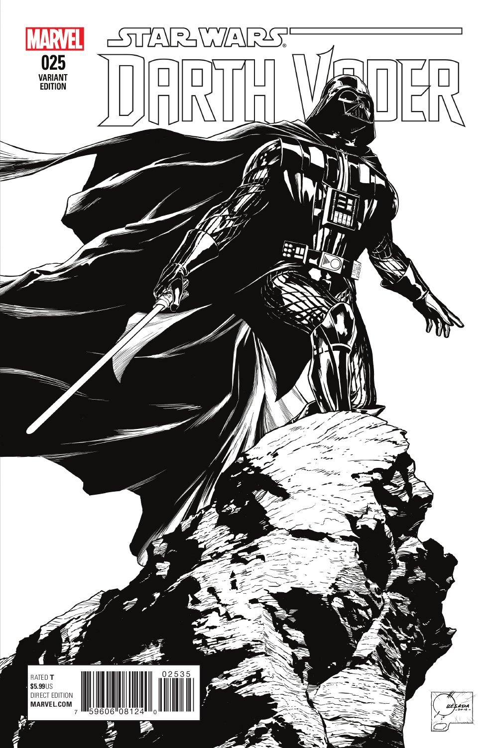 Darth Vader #25 (Joe Quesada Sketch Variant Cover) (12.10.2016)