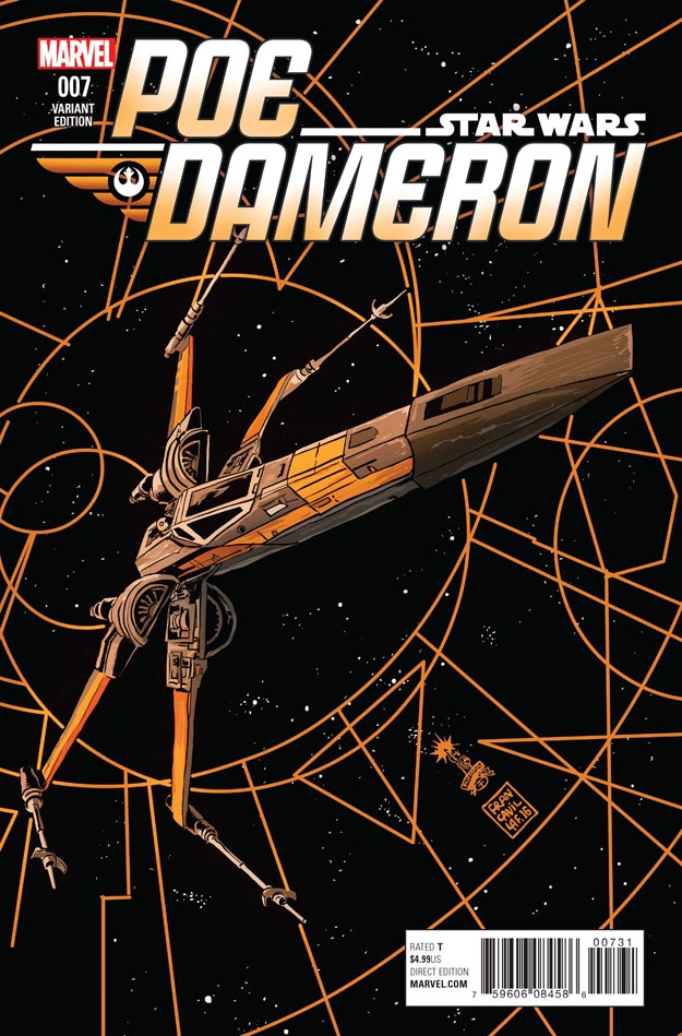 Poe Dameron #7 (Francesco Francavilla X-Wing Variant Cover) (26.10.2016)