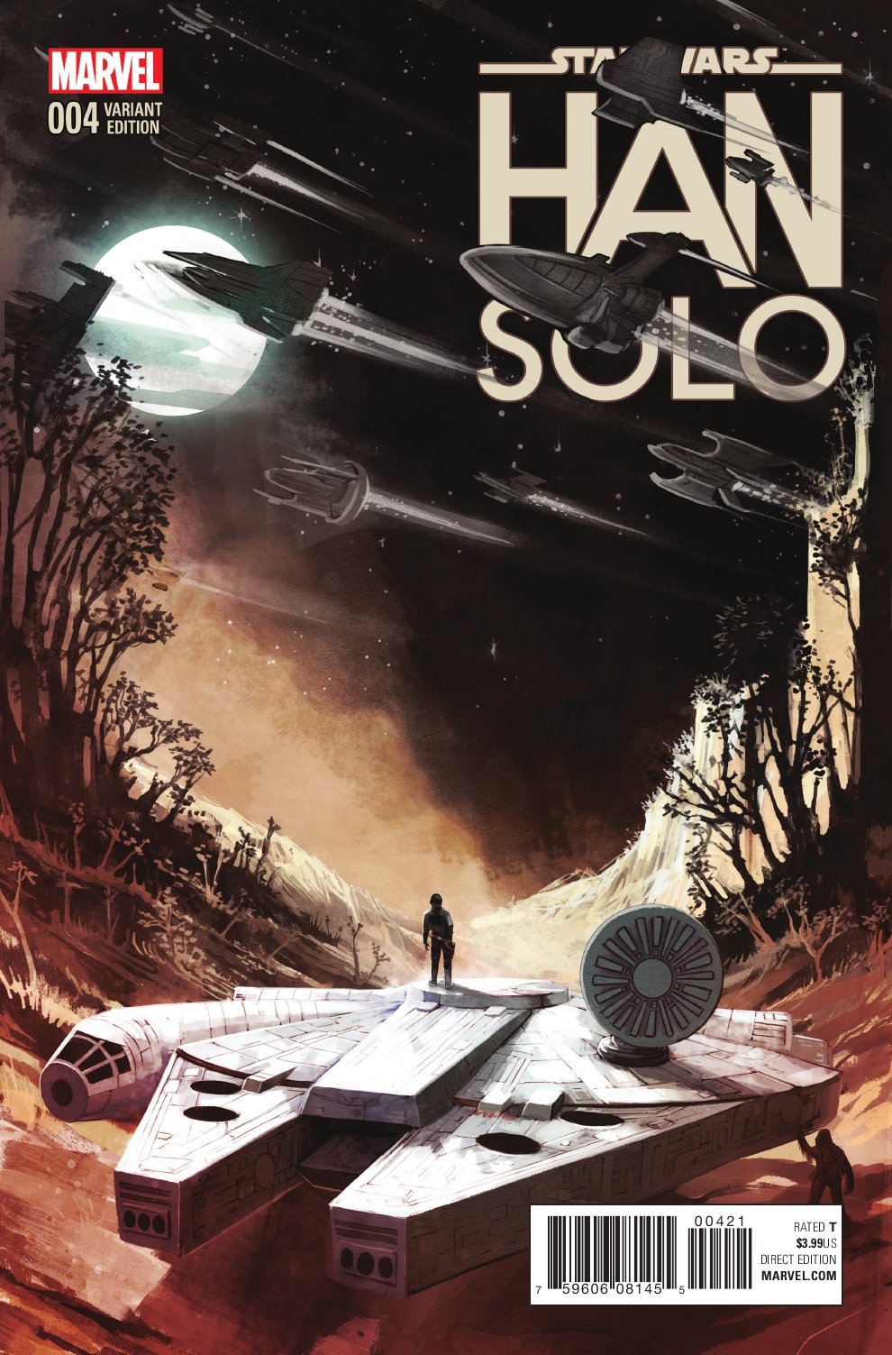 Han Solo #4 (Stephanie Hans Millennium Falcon Variant Cover) (12.10.2016)