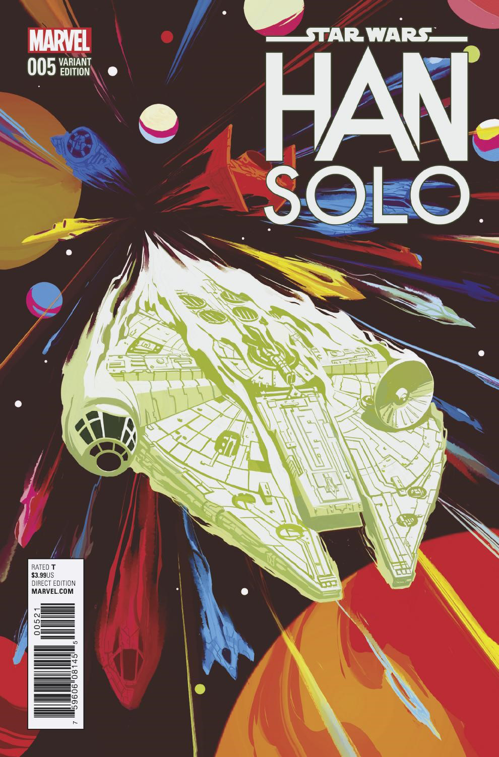 Han Solo #5 (Mike del Mundo Millennium Falcon Variant Cover) (23.11.2016)
