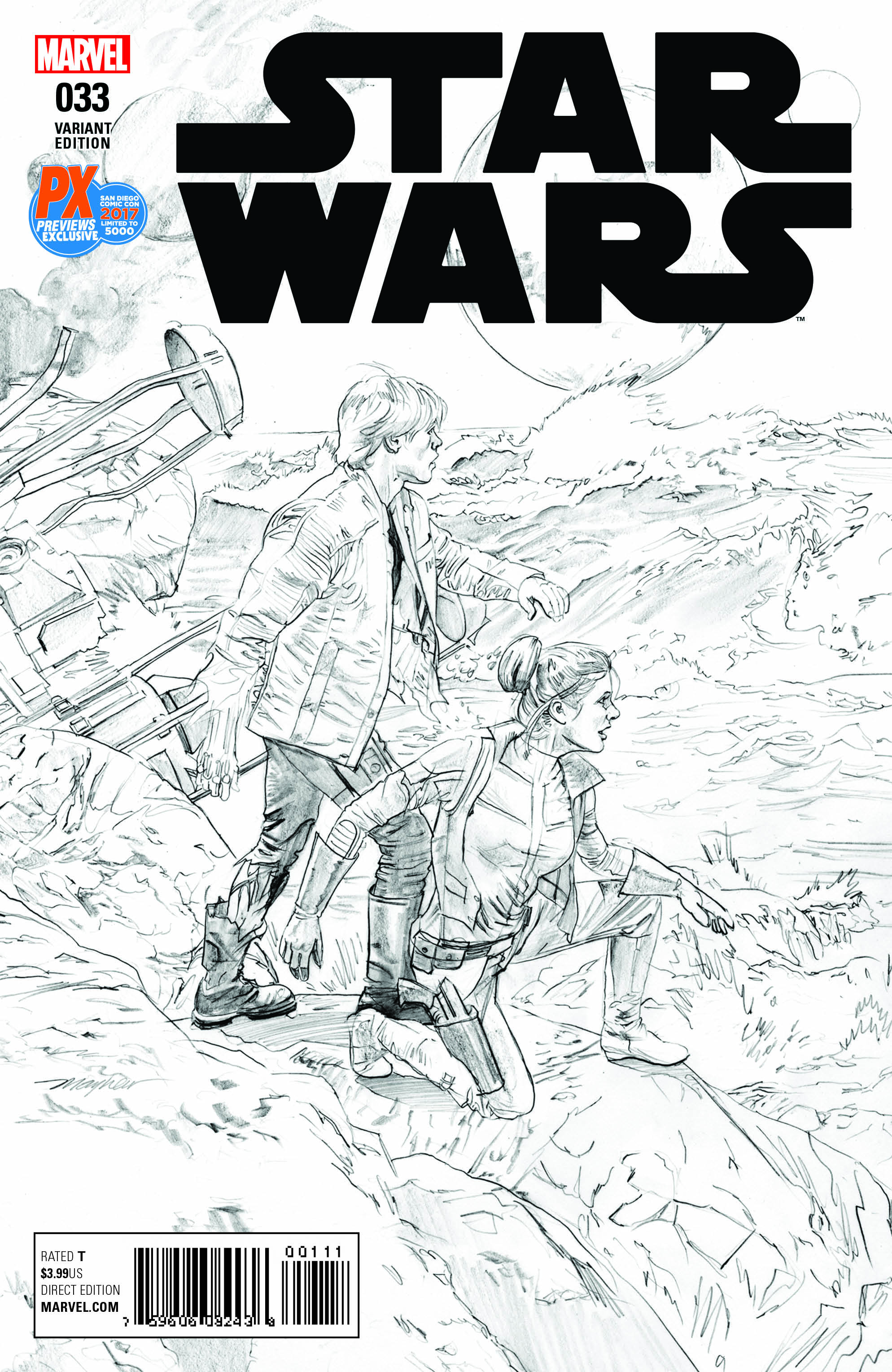 Star Wars #33 (Mike Mayhew SDCC 2017 Black & White Variant Cover) (20.07.2017)