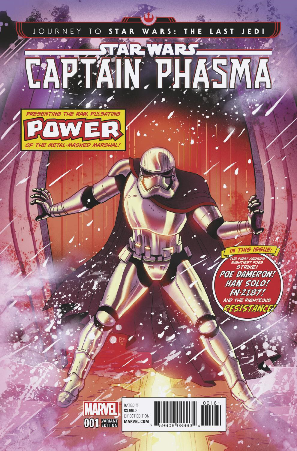 Captain Phasma #1 (Paulina Ganucheau Marvel Homage Variant Cover) (06.09.2017)