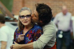 Carrie Fisher und Oscar Isaac