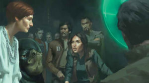 The Rebel Files: Illustration einer Szene aus Rogue One