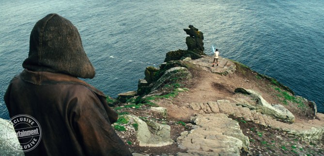 Star Wars: Die letzten Jedi: Mark Hamill als Luke Skywalker und Daisy Ridley als Rey