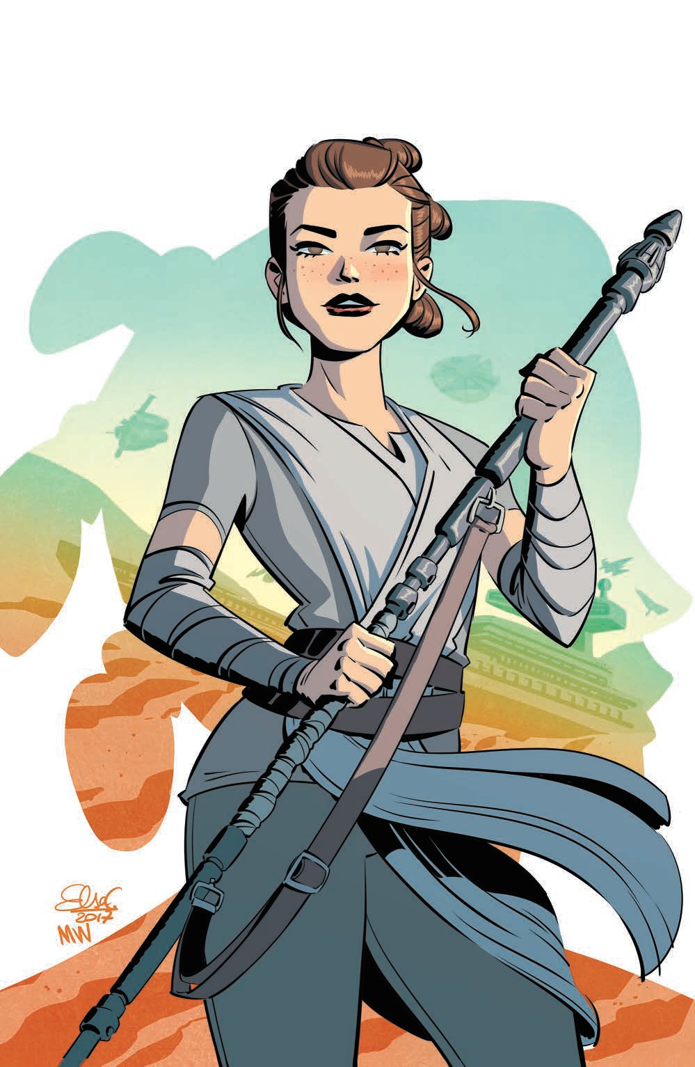 Forces of Destiny - Rey (Elsa Charretier Convention Exclusive Variant Cover) (23.03.2018)