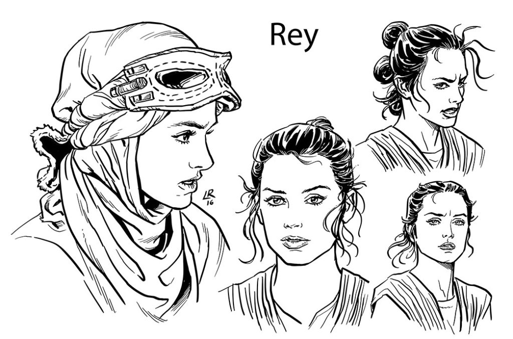 The Force Awakens Rey Konzept von Luke Ross