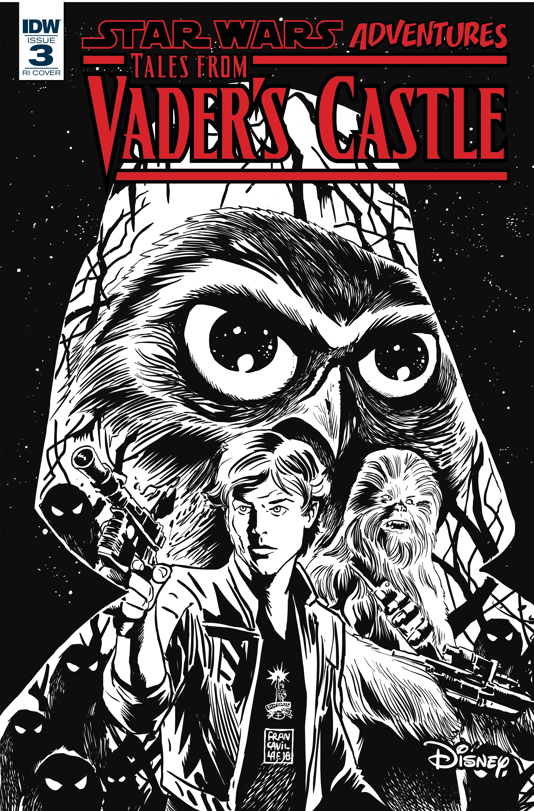 Star Wars Adventures: Tales from Vader's Castle #3 (Francesco Francavilla Black & White Variant Cover) (17.10.2018)
