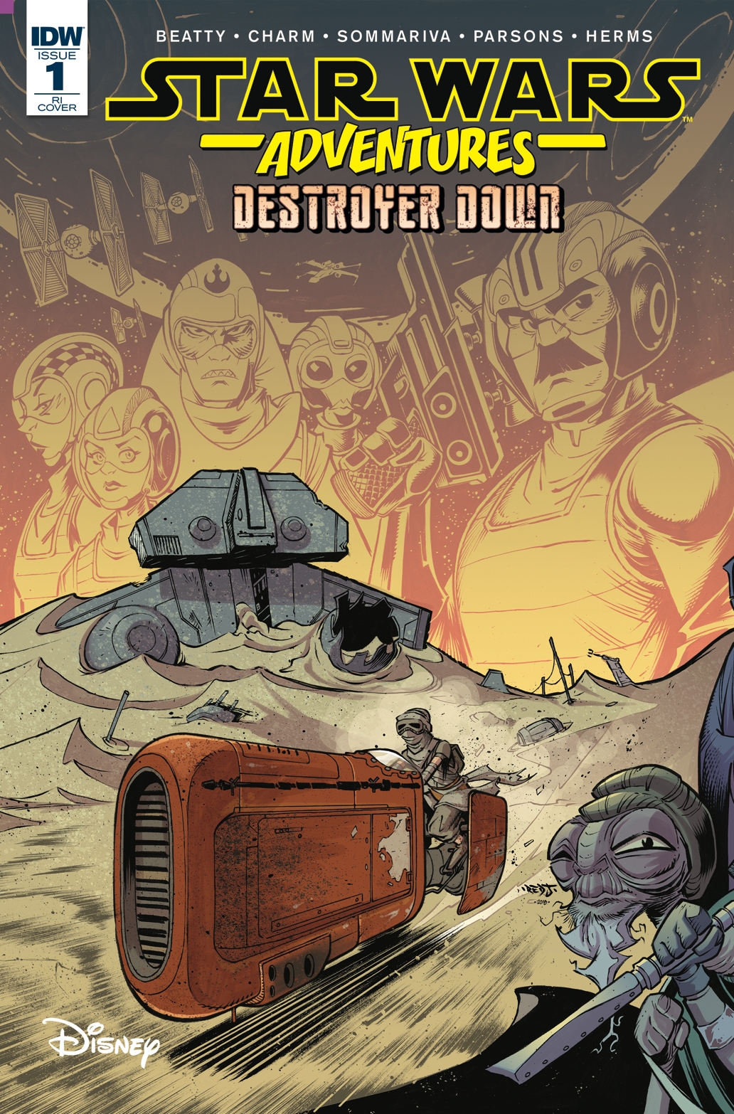 Star Wars Adventures: Destroyer Down #1 (Jon Sommariva Variant Cover) (07.11.2018)
