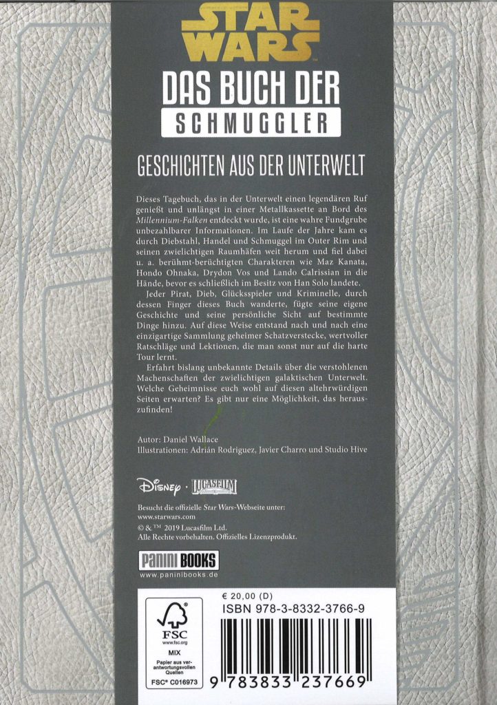 Das Buch der Schmuggler - Rückseite