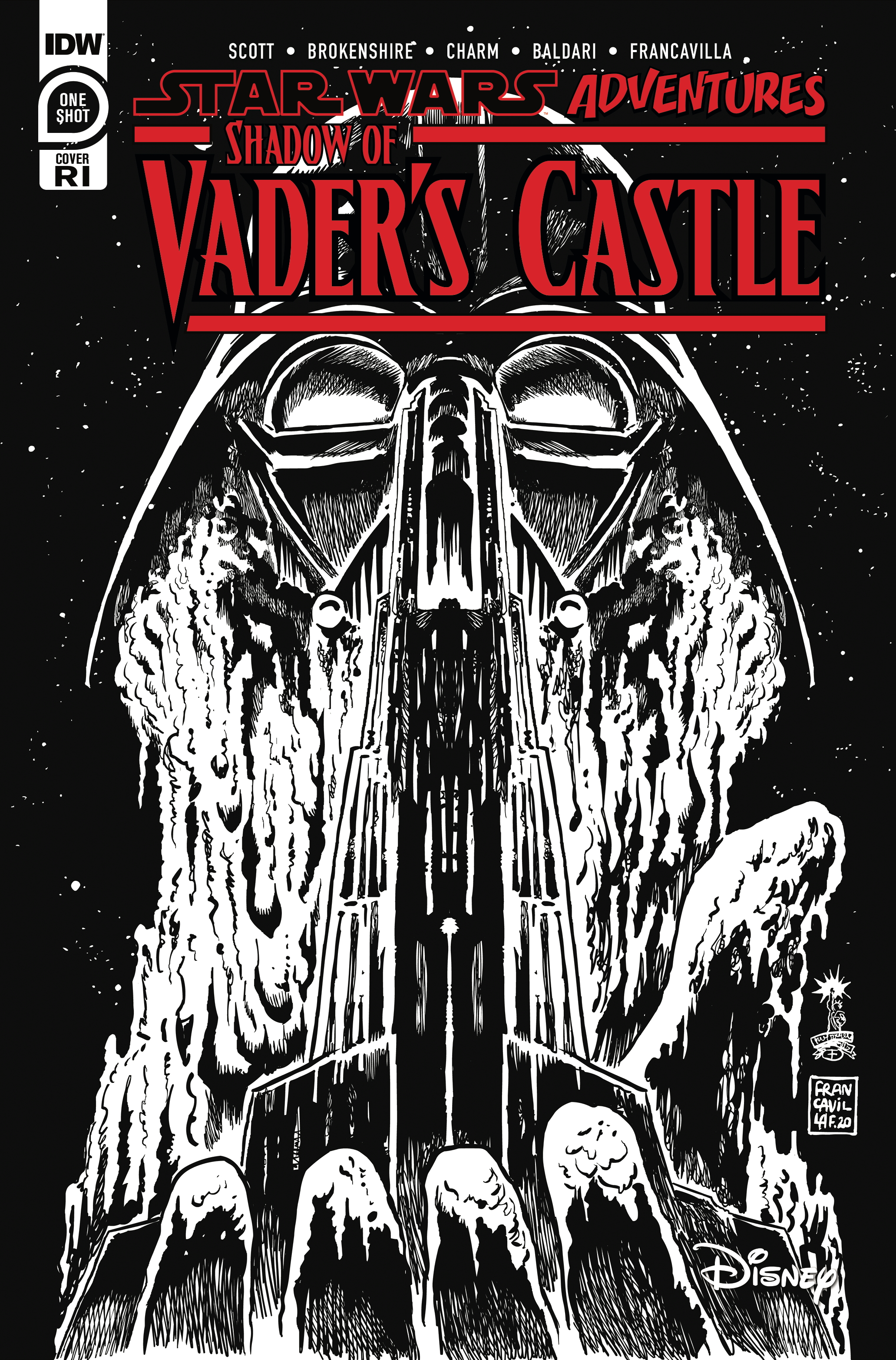Shadow of Vader's Castle #1 (Francesco Francavilla Black & White Variant Cover) (14.10.2020)
