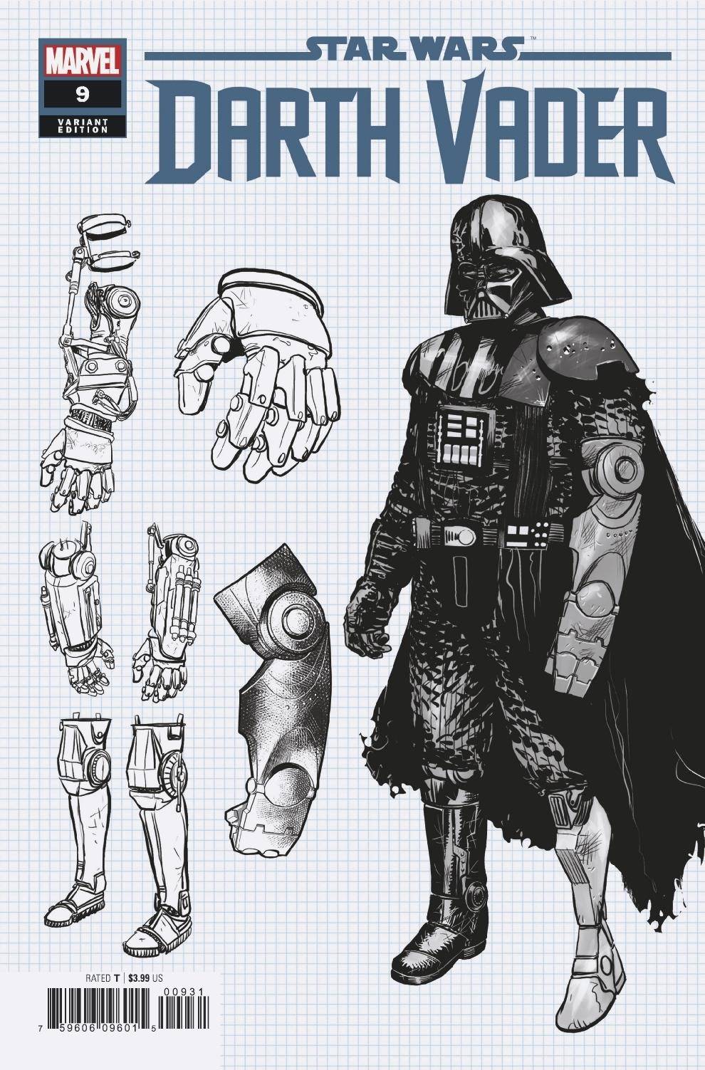 Darth Vader #9 (Raffaele Ienco Concept Design Variant Cover) (13.01.2021)