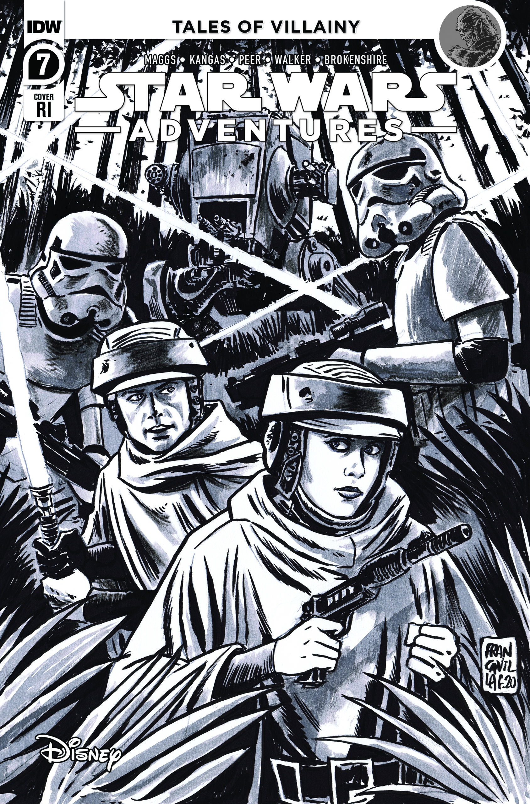 Star Wars Adventures #7 (Francesco Francavilla Black & White Variant Cover) (14.04.2021)