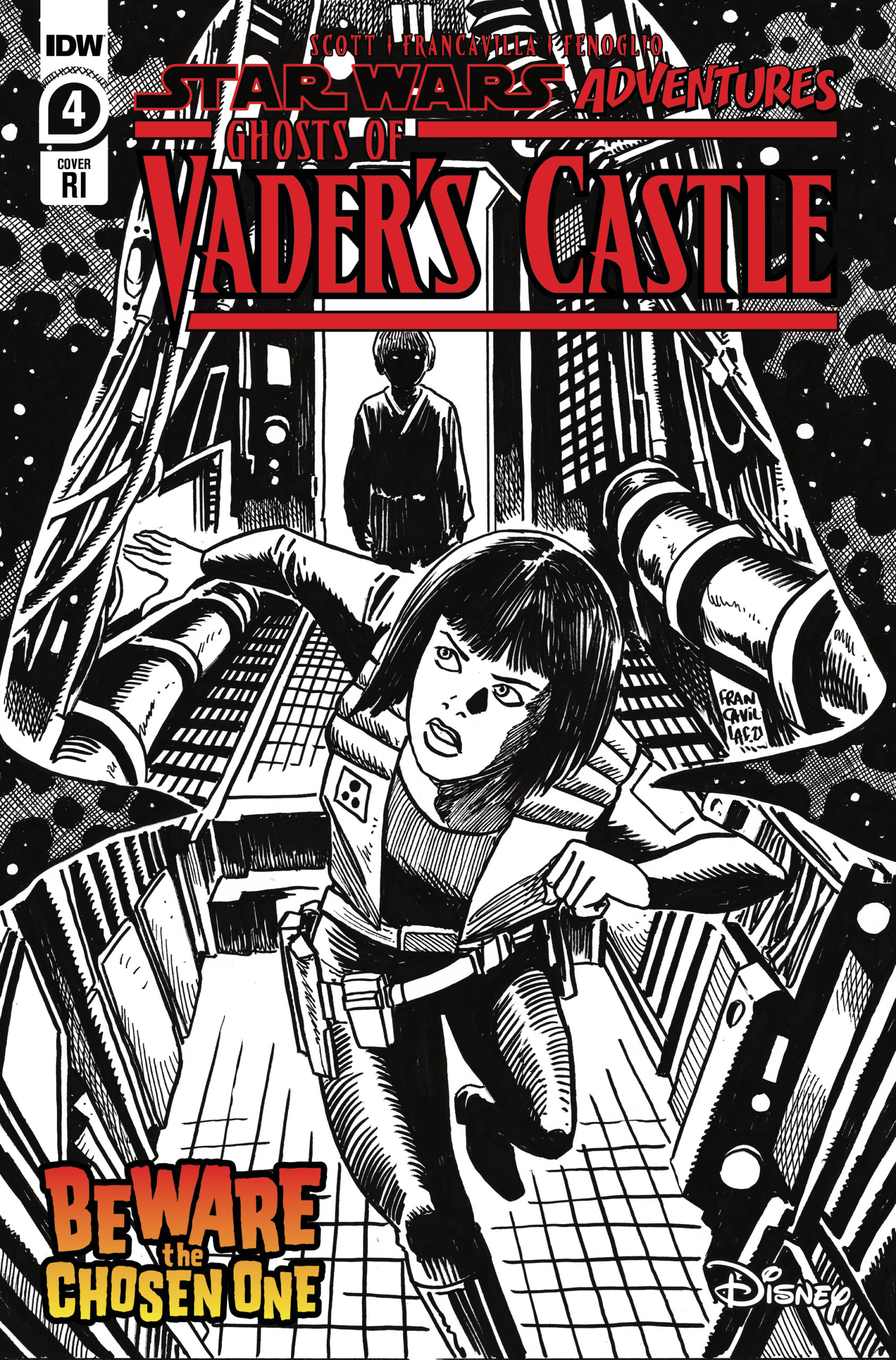 Ghosts of Vader's Castle #4 (Francesco Francavilla Black & White Variant Cover) (13.10.2021)