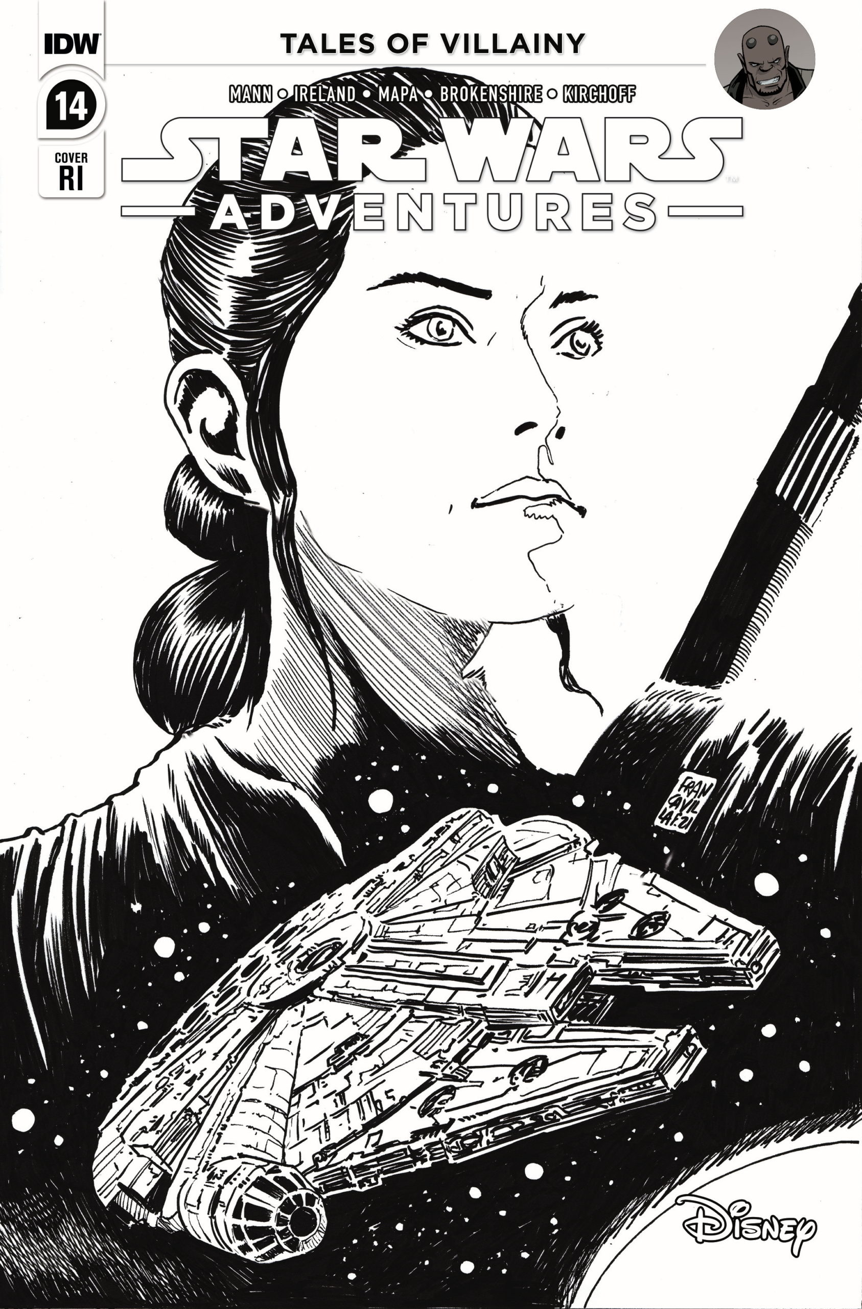 Star Wars Adventures #14 (Francesco Francavilla Black & White Variant Cover) (09.02.2022)