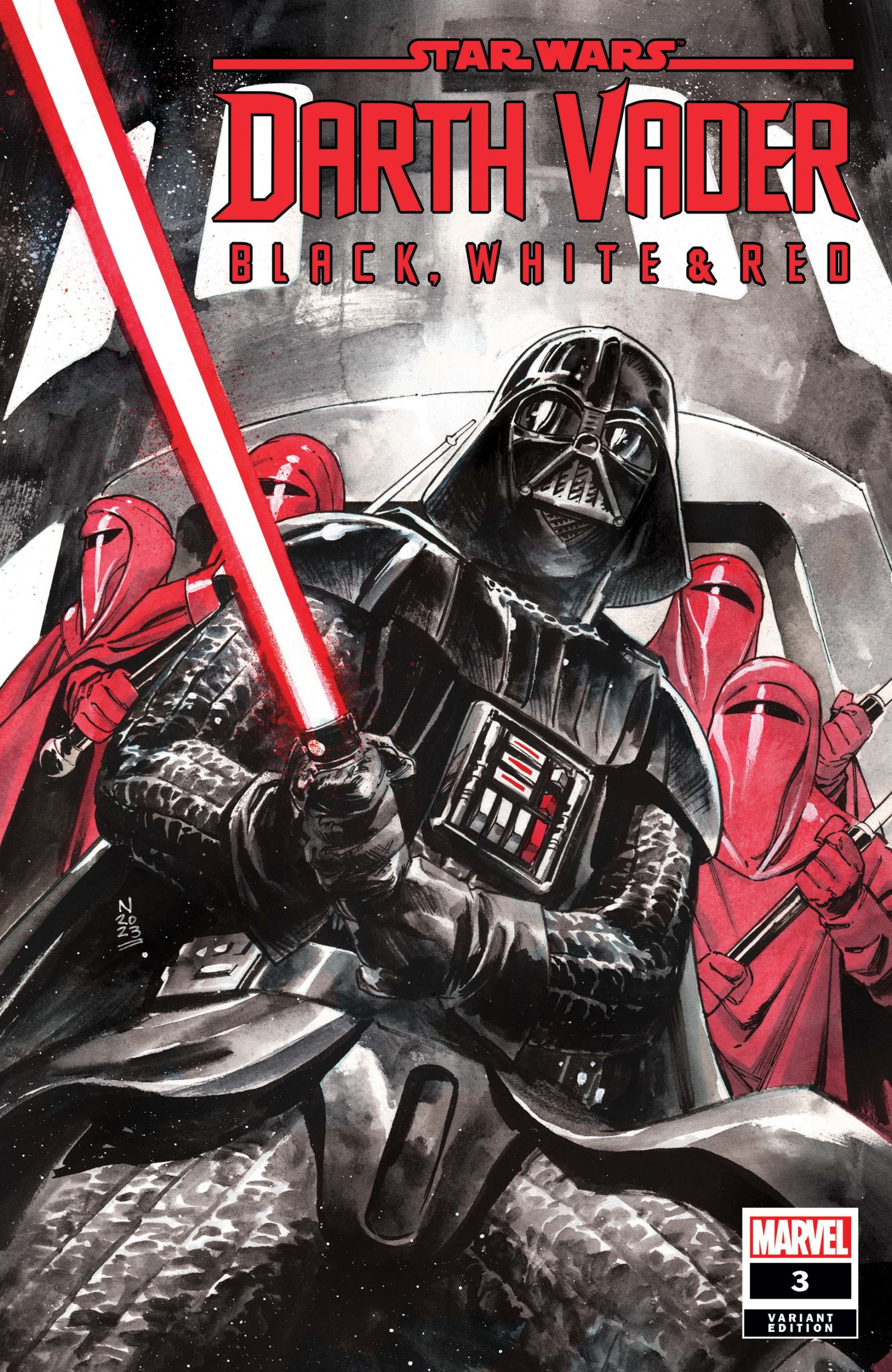 Darth Vader: Black, White & Red #3 (Nic Klein Variant Cover)