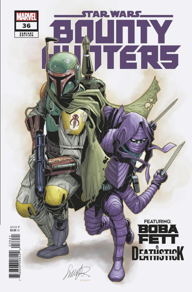 Bounty Hunters #36 (Salvador Larroca "Boba Fett & Deathstick" Variant Cover) (12.07.2023)