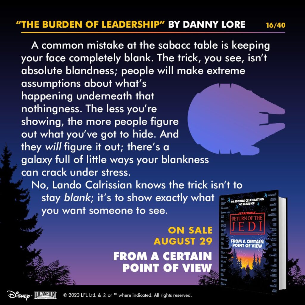 Story #16: "The Burden of Leadership" von Danny Lore (Lando Calrissian)