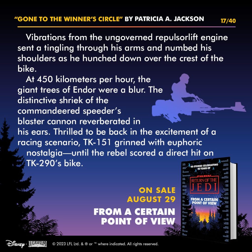 Story #17: "Gone to the Winner's Circle" von Patricia A. Jackson (Scout Trooper)