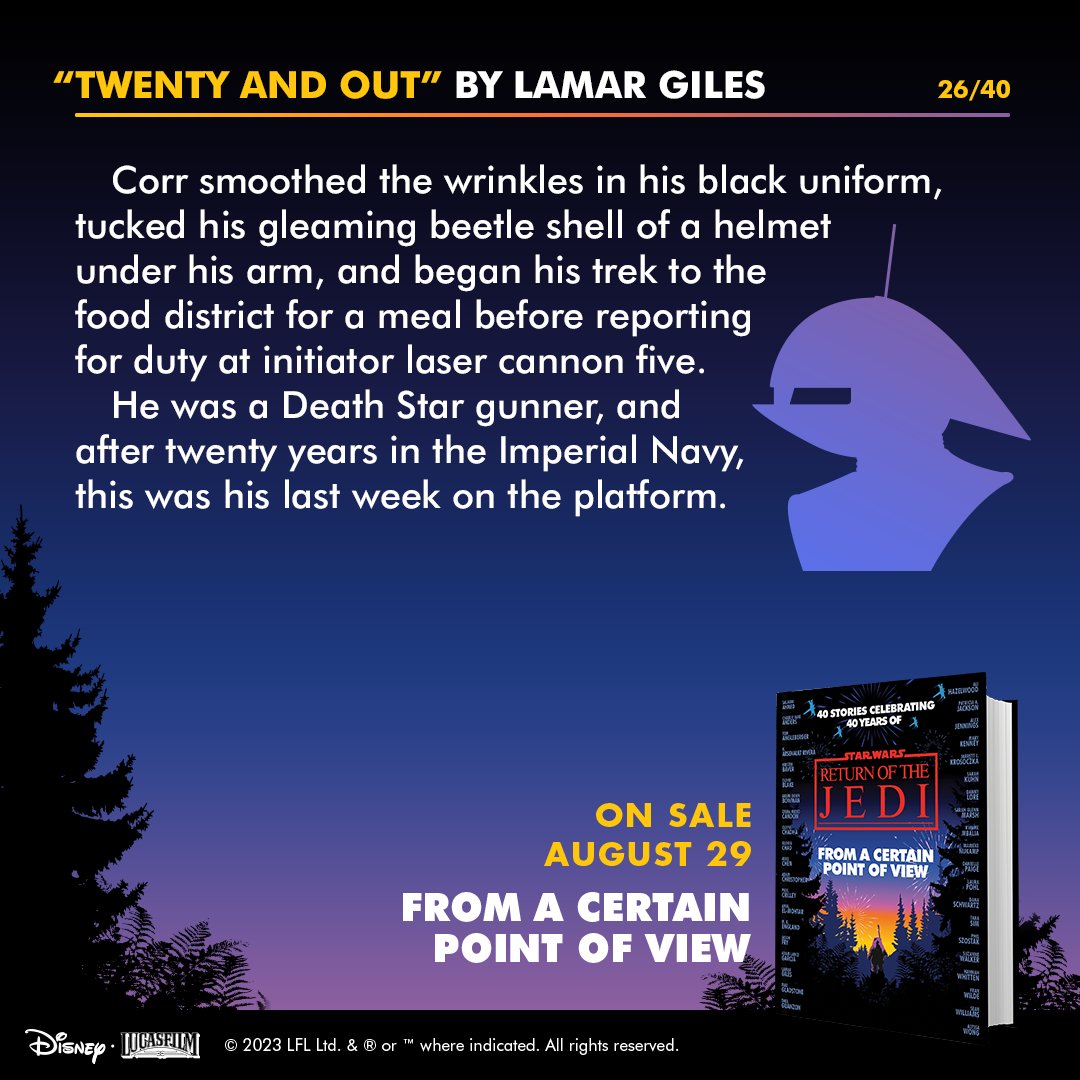 Story #26: "Twenty and Out" von Lamar Giles (Corr, der Todessternkanonier)