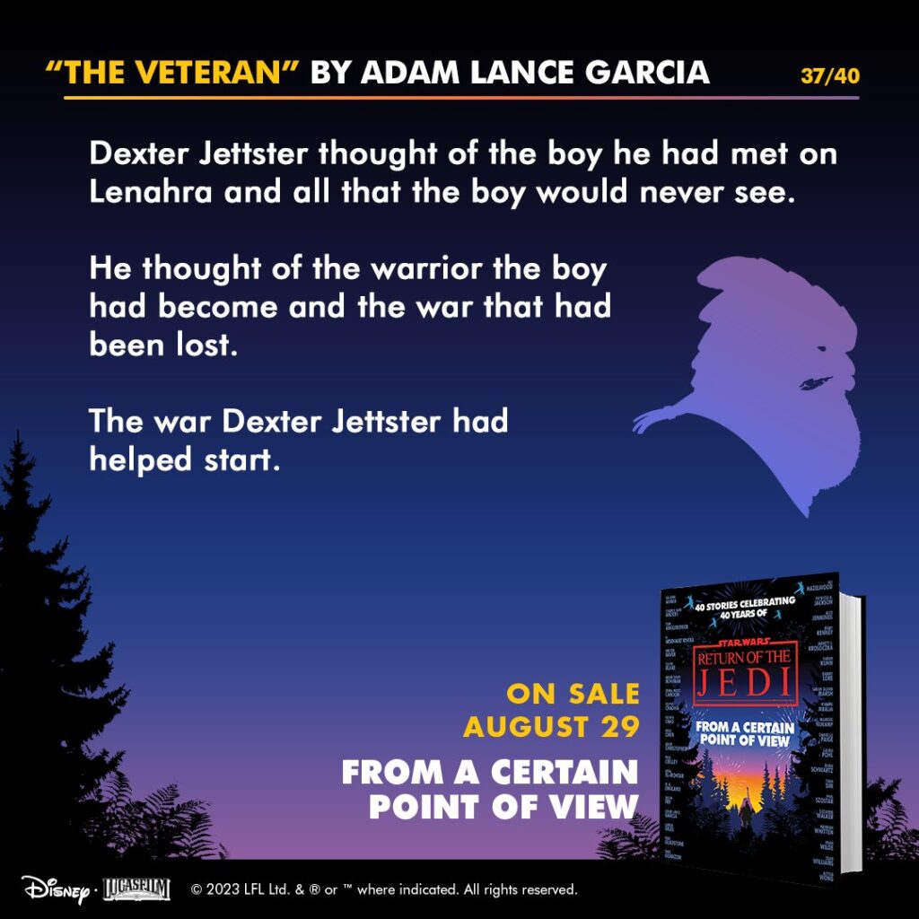 Story #37: "The Veteran" von Adam Lance Garcia (Dexter Jettster)