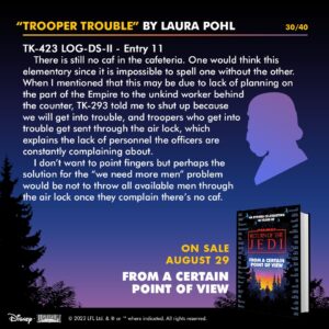Story #30: "Trooper Trouble" von Laura Pohl (TK-423)