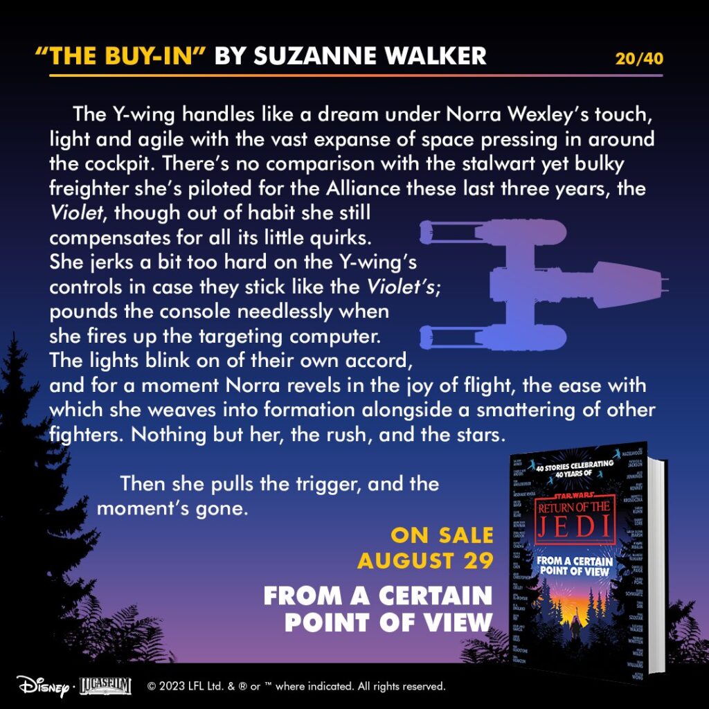Story #20: "The Buy-In" von Suzanne Walker (Norra Wexley)