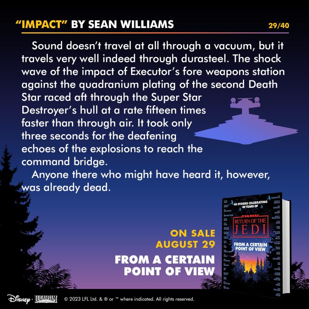 Story #29: "Impact" von Sean Williams (Brückenoffizier der <em>Executor</em>)