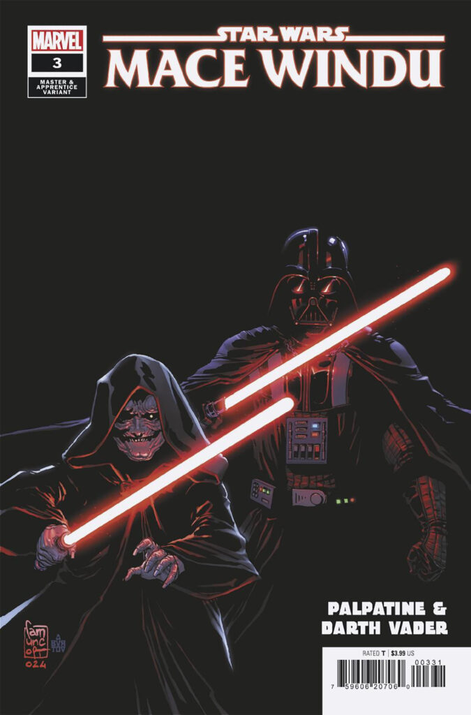 Mace Windu #3 (Giuseppe Camuncoli "Palpatine & Darth Vader" Master & Apprentice Variant Cover) (17.04.2024)