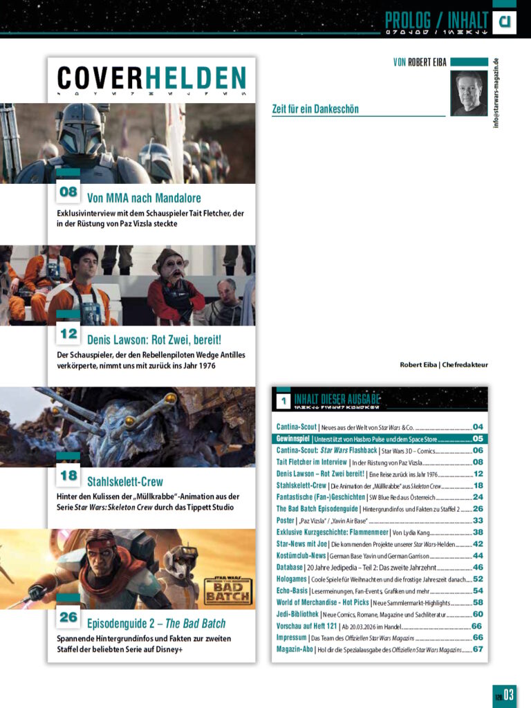 Offizielles Star Wars Magazin #120 - Inhalt