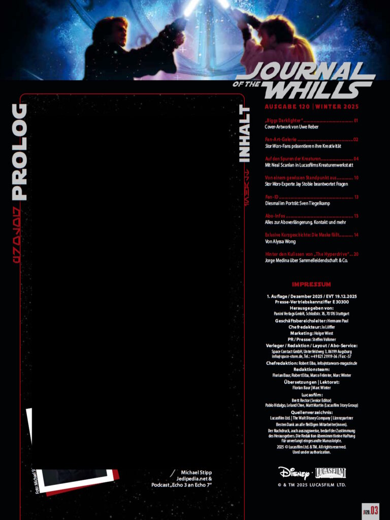 Journal of the Whills #120 - Inhalt