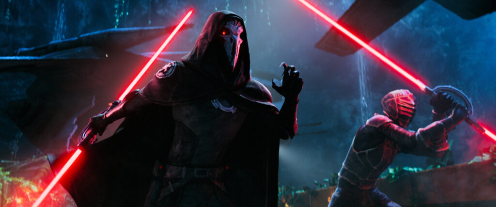 (L-R): Eleventh Brother and Marrok in STAR WARS: MAUL - SHADOW LORD, exclusively on Disney+. Photo courtesy of Lucasfilm Ltd. © 2026 Lucasfilm Ltd. All Rights Reserved.