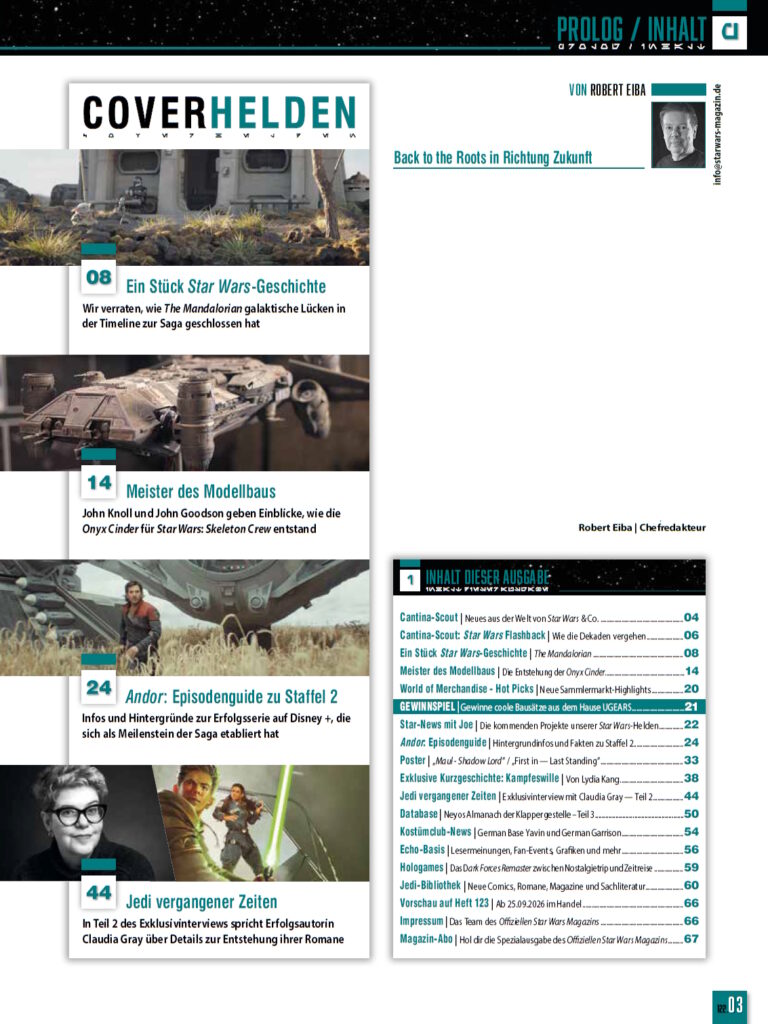 Offizielles Star Wars Magazin #122 - Inhalt