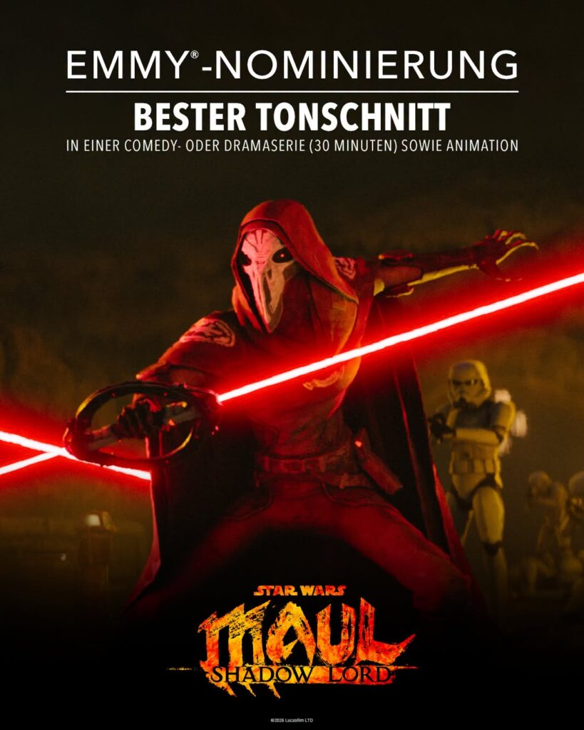 Emmy-Nominierung Bester Tonschnitt Maul: Shadow Lord