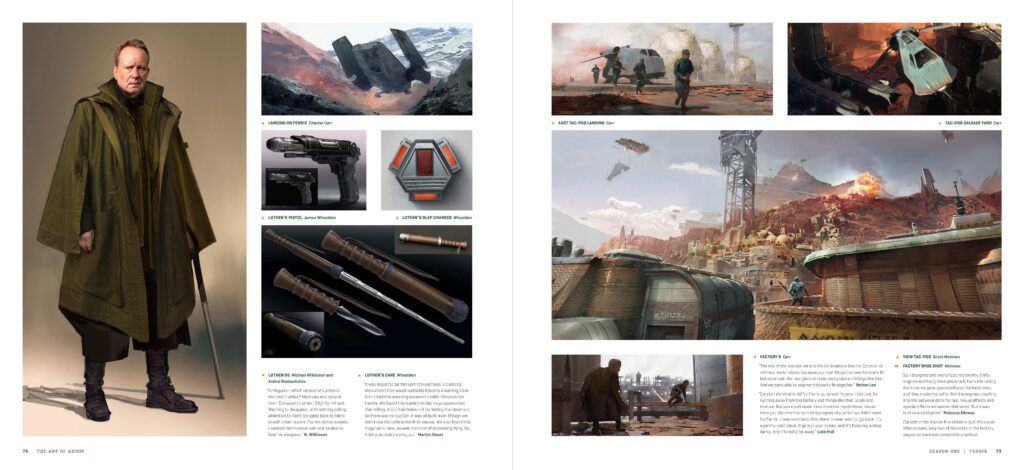 Vorschauseite aus The Art of Star Wars: Andor von IGN
