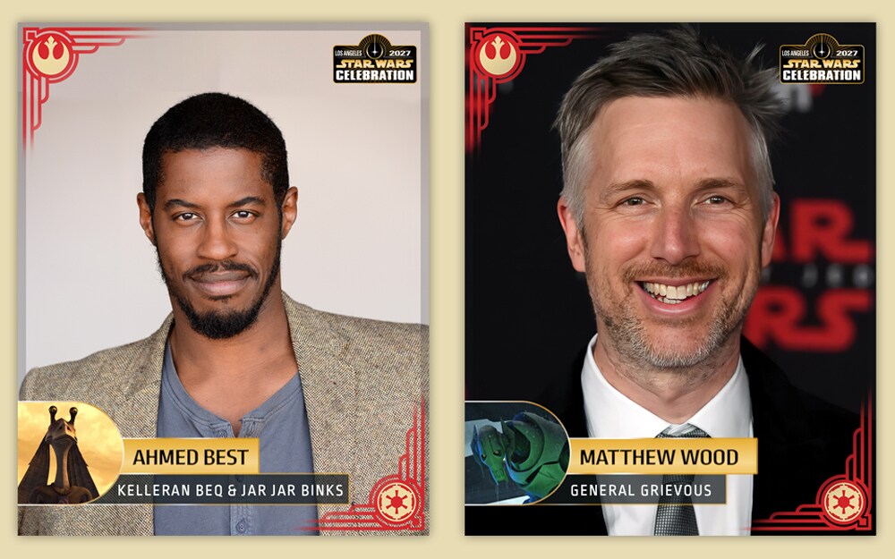 Promo-Grafik von Ahmed Best und Matthew Wood für die Star Wars Celebration 2027
